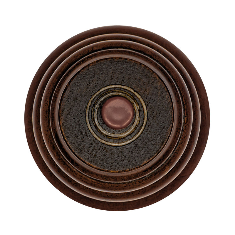 Stained Cherry Solid Hardwood Bun Foot Leg for Furniture