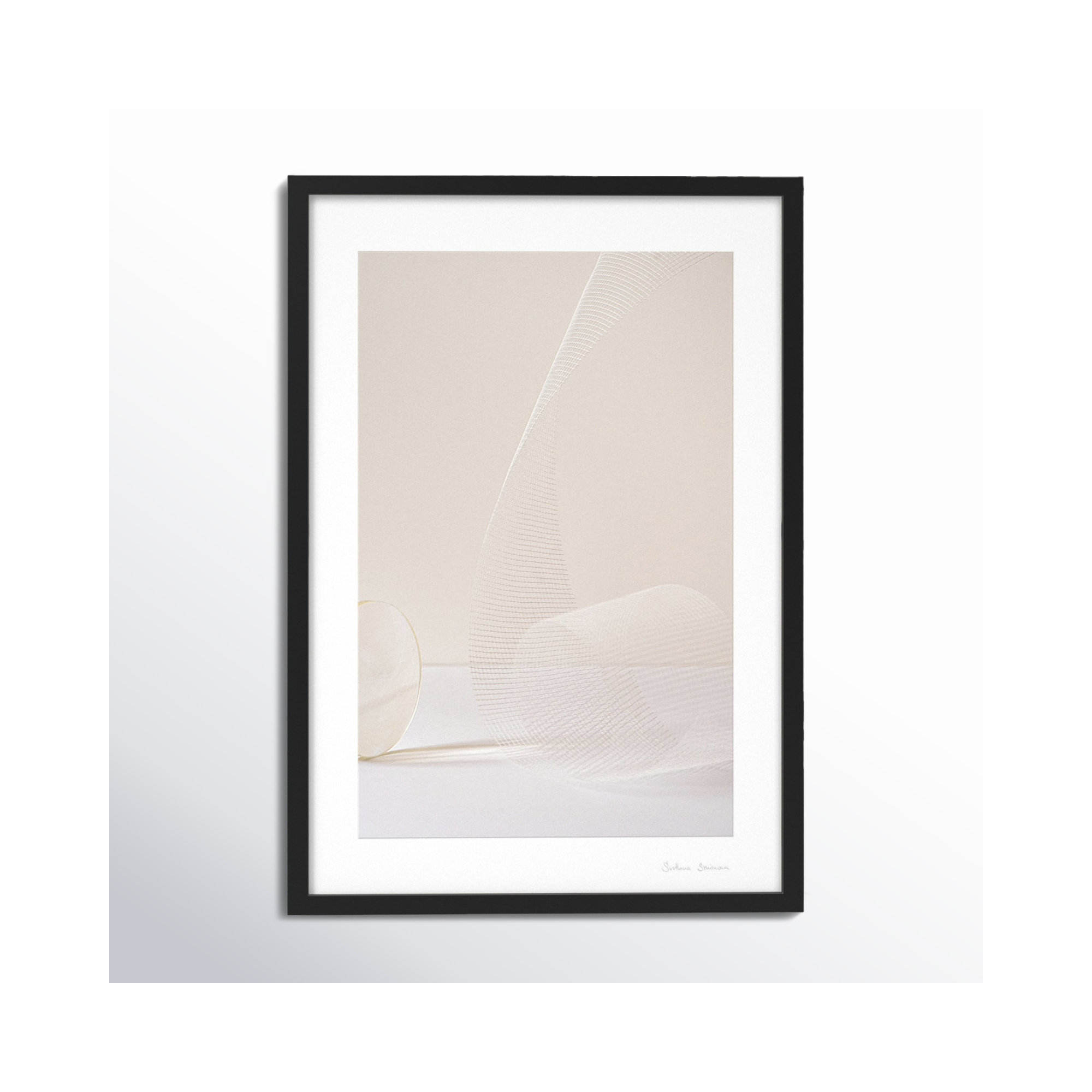 Balance 1 by Svetlana Smirnova, 20" H x 14" W x 1.25" D, Black