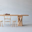 Grande table de table en bois de frêne naturel durable-1731133034
