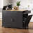 Fluted Kitchen Island With Trash Can Storage Cabinet-517083626