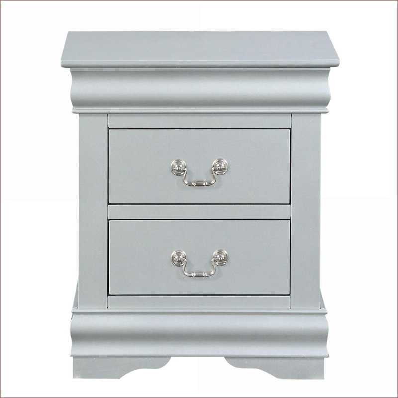 Table de chevet 2 tiroirs Platinum Classic
