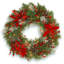 The Holiday Aisle® Tartan Plaid Wreath with Battery Operated Lights-1276358458
