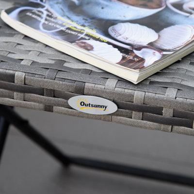 Kayah Square Metal Folding Outdoor Coffee Table , 40cm W 40cm D