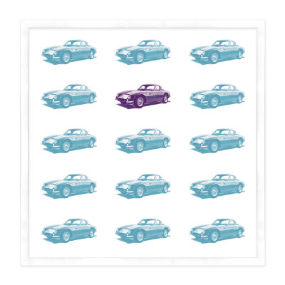 Sports Car Repeat Print