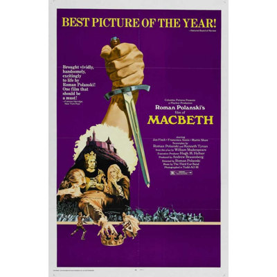 Pop Culture Graphics " The Tragedy Of Macbeth Movie Poster "