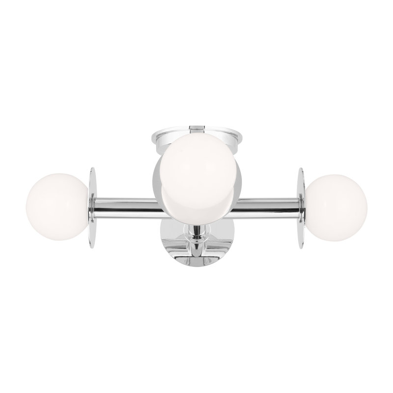 Nodes 4 - Light Semi Flush Mount, Polished Nickel
