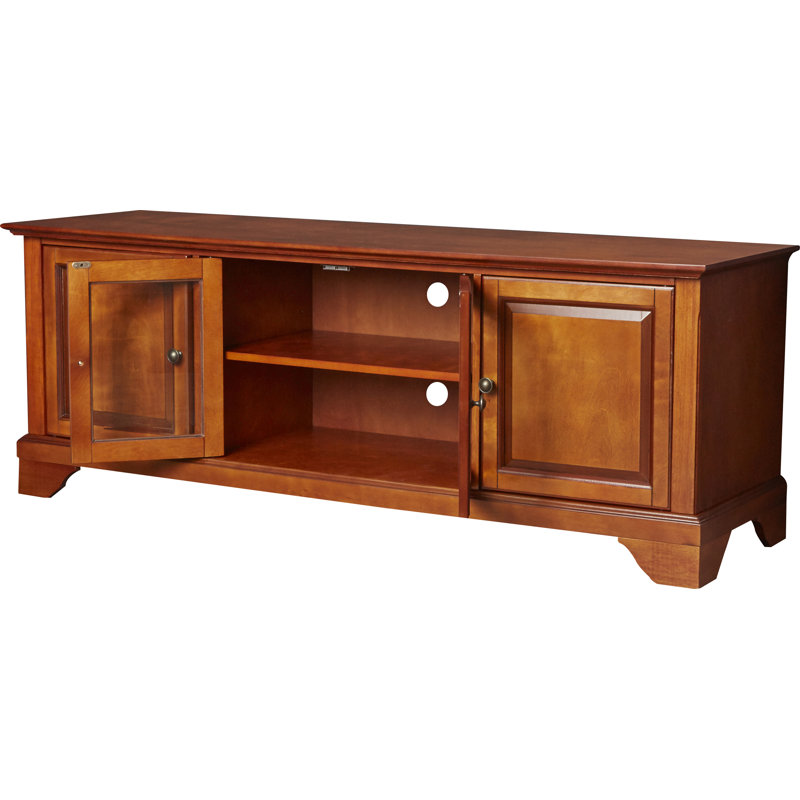 Meuble télé pour téléviseur de 65 po ou moins Hedon, Cerisier classique