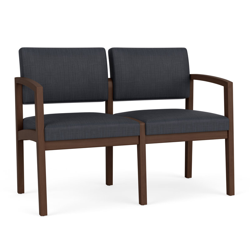 Lenox 2-seater tandem chair, Noyer Riftwood, Plot Line chaudron