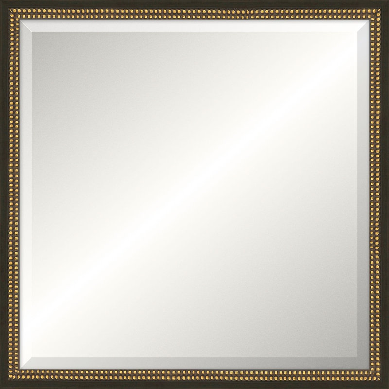 Winchester Solid Wood Beveled Mirror, Square, 24.25" x 24.25"
