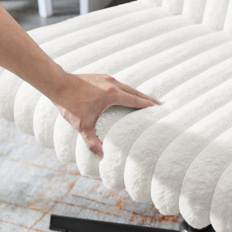 Chaise de coiffeuse Blynn, Blanc