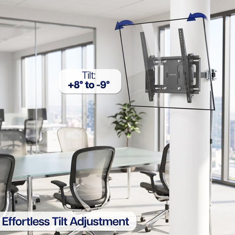 VIVO Column No Drill TV Mount, Full Motion, 40”–86" Screens, 132 lbs Capacity