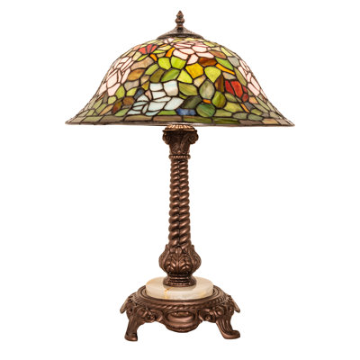 Lampe de table 23 po Tiffany Rosebush