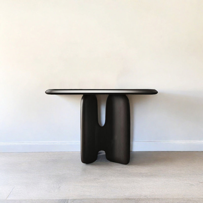 Console Modern Minimalist Art Design, H 31,5 po x l 51,18 po x P 13,78 po, Noir