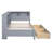 Maiocco Wooden Daybed with 2 Drawers, Storage Shelf and USB Charging Ports-90999542-90999536