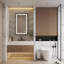 Miroir de salle de bain à DEL avec antibuée, façade à intensité variable, rétroéclairage, cadre en aluminium antirouille, verre HD-1079837204