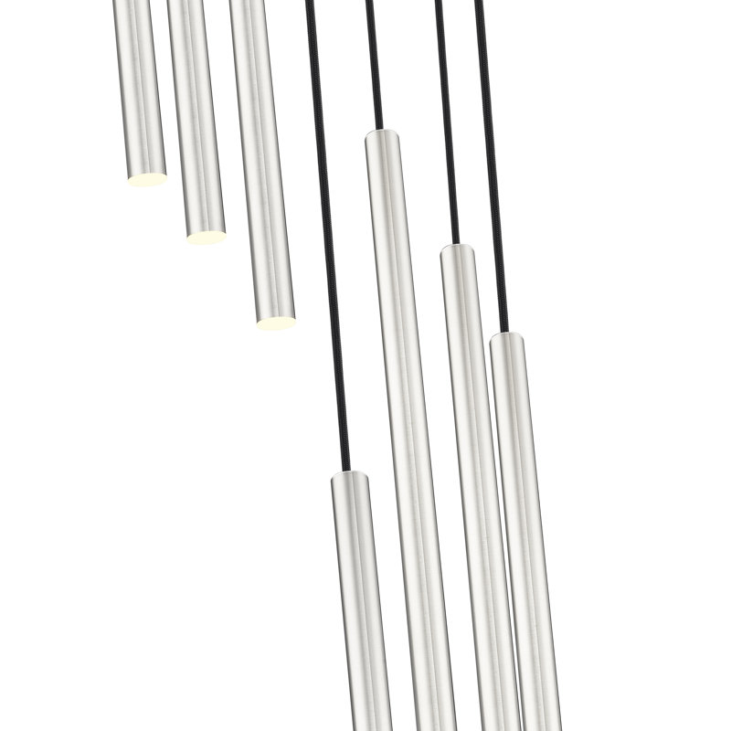 Lansdown 7 Light Chandelier, Brushed Nickel
