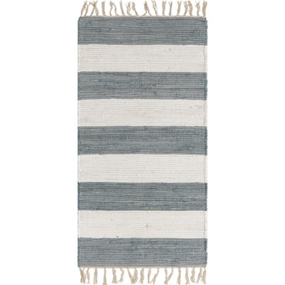 Rinker Cotton Striped Indoor Rug