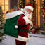 Décorations de Noël, sac-cadeau de Noël, sac-cadeau Père Noël, sac de rangement haut de gamme, sac à cordon-2098355634