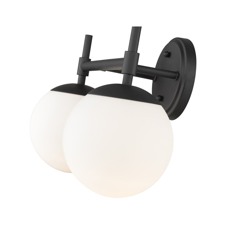 Aparicio Dimmable Bathroom Vanity Light, 2, Matte Black
