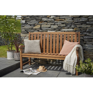 Kingsbury Solid Wood Mahogany Outdoor Bench