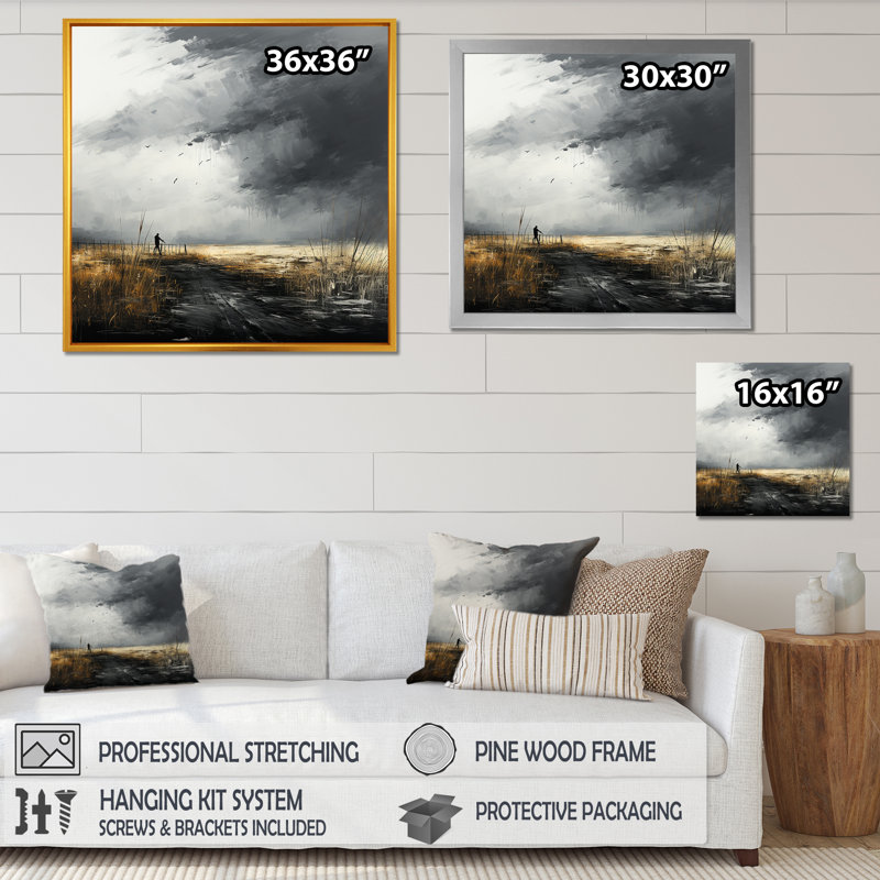 Impression sur toile Minimalisme, Toile tendue, H 30 po x l 30 po x P 1 po