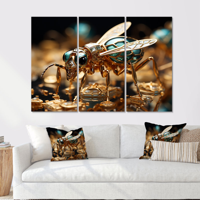 Gilded Expedition Gold Ant, H 40 po x l 60 po