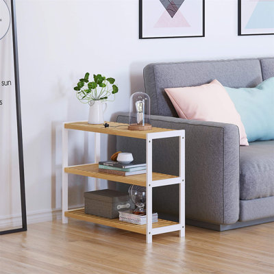 12 - Pair Solid Wood Shoe Rack