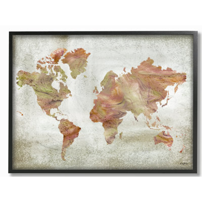«Inky Orange Marble Map», reproduction