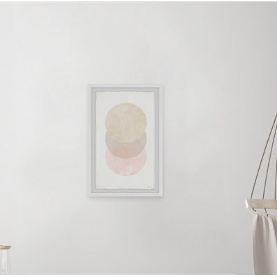 «Triple Cream Circles», reproduction encadrée