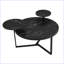 Table basse moderne avec deux tablettes