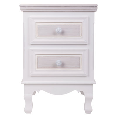 Pratiksha 37cm W Manufactured Wood Bedside Table