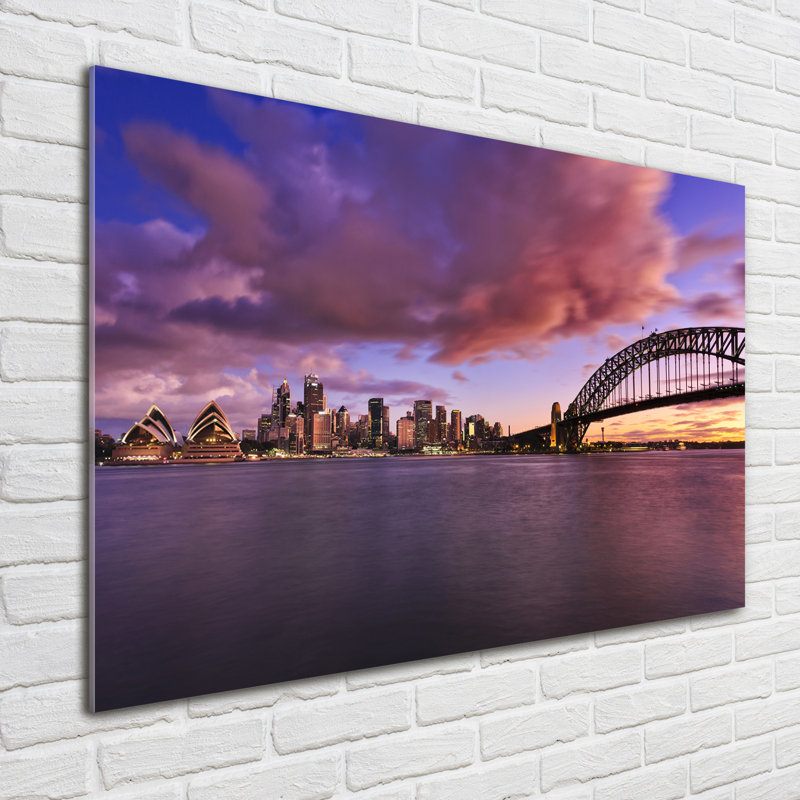 Bridge In Sidney - No Frame Print on Glass