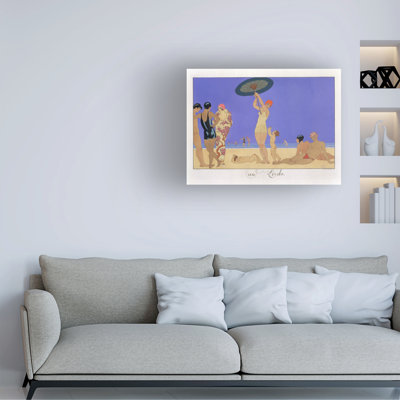 Georges Barbier At The Lido, Engraved By Henri Reidel, 1920 Canvas Art