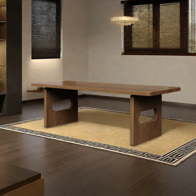 All solid wood unique dining table