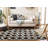 Milltown Hand Woven Flat Weave Wool Geometric Rug-1420436225