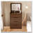 3 Drawers Vanity Desk with Plip Top Mirror,Small Make Up Vanity Set with Visible Glass Desktop-983942390