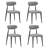 Estefanita Fabric Upholstered Metal Dining Chair-1172259040-1148979303