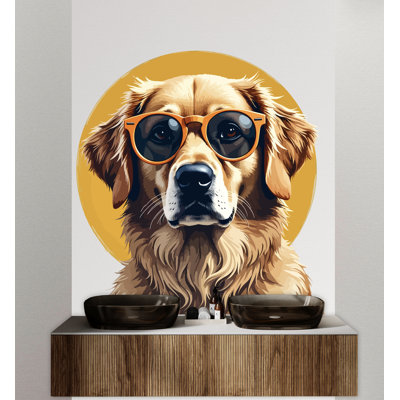Golden Retriever Dog Wall Decal Dog Decor Dog Wall Art Decal The Dog Lover Animals Dog Wall Bathroom Wall Decals Stickers Vinyl