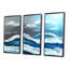 «Blue Sky with Clouds», peinture sur toile flottante 3 pièces-759202114-759202117