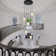 5 - Light  Dimmable Cluster Pendant Crystal Globe Chandelier