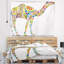 Tapisserie florale gai de chameau abstrait-28483934