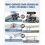 gaomon Stainless Steel 49.61 in. L x 25.98 in. W x 7.95 in. H Adjustable Prep Station