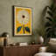 Golden Daisy Botanical 1 Piece Wrapped Canvas Wall Art-497217038-497217273