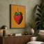 Strawberry Study Modern - Wrapped Canvas-513664680-513664682