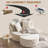 47'' Oversized Round Chenille Chaise Lounge Sofa (With Ottoman)-1294399687