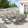 Whittlesey Rectangular Aluminum Dining Set with Cushions