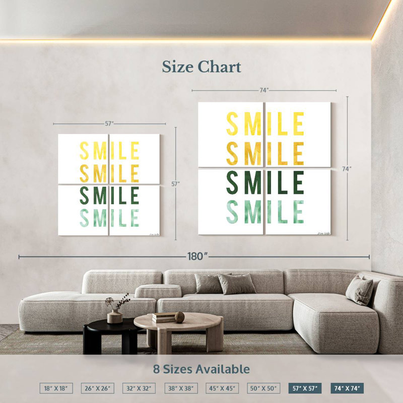 Tergel Smile Smile, H 57 po x l 57 po