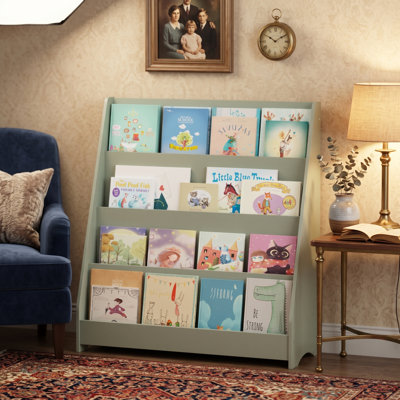 Bibliothèque pour enfants 34,6 "à 4 niveaux avec affichage orienté vers l'avant