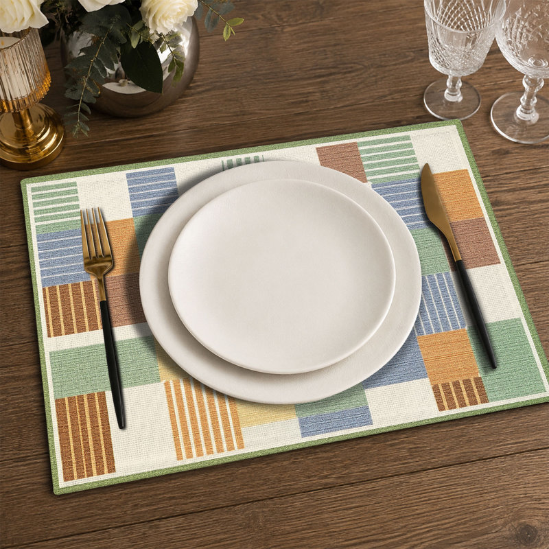 Rectangle Polyester Dining Table Placemat