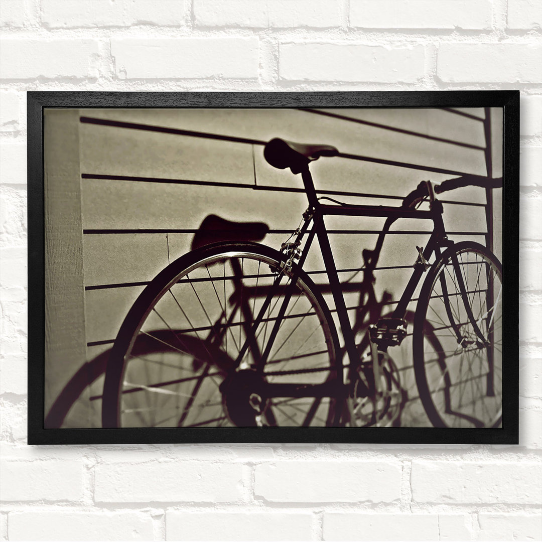 Vintage Schwinn Bike - Closed Corner Frame Kunstdrucke auf Holz